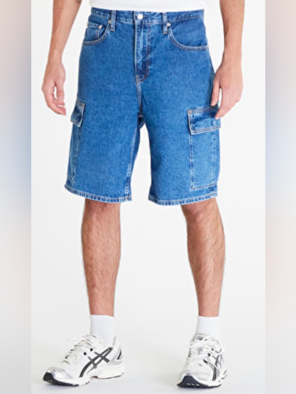 Calvin Klein Men's Skater Cargo Jean Shorts